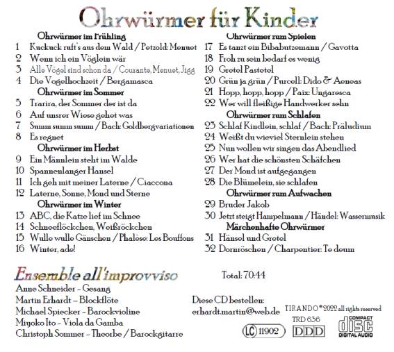 CD Ohrwrmer fr Kinder